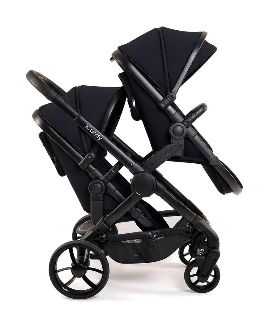 iCandy Peach 7 Twin Pushchair - Jet / Black Edition - Image 4
