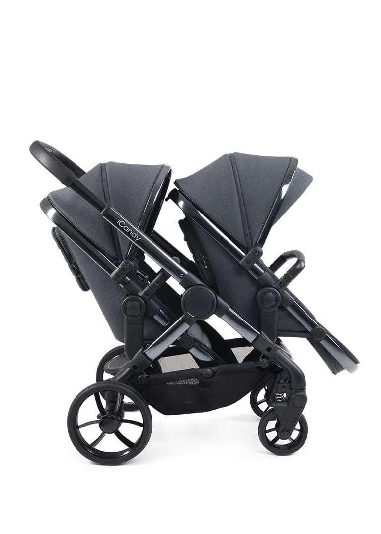iCandy Peach 7 Double Pushchair - Phantom / Truffle - Image 4