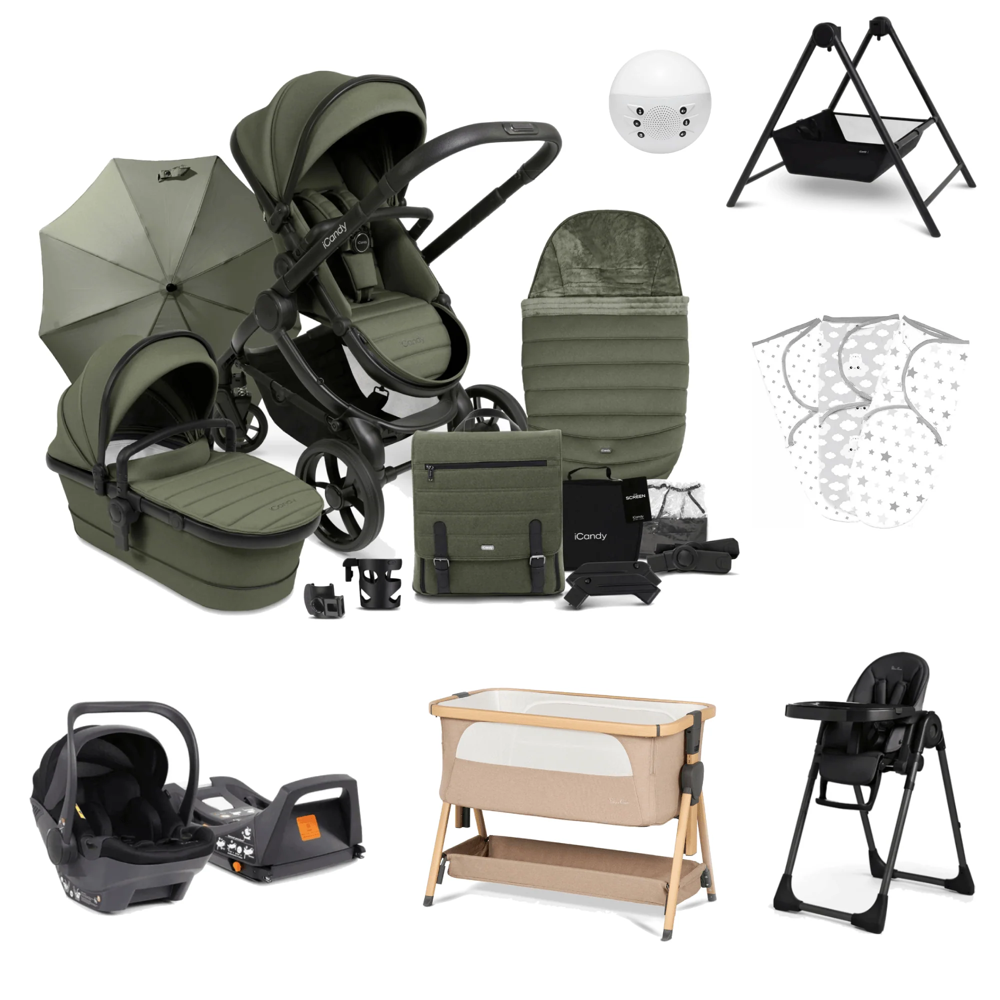 iCandy Peach 7 Ultimate Travel System Bundle - Ivy