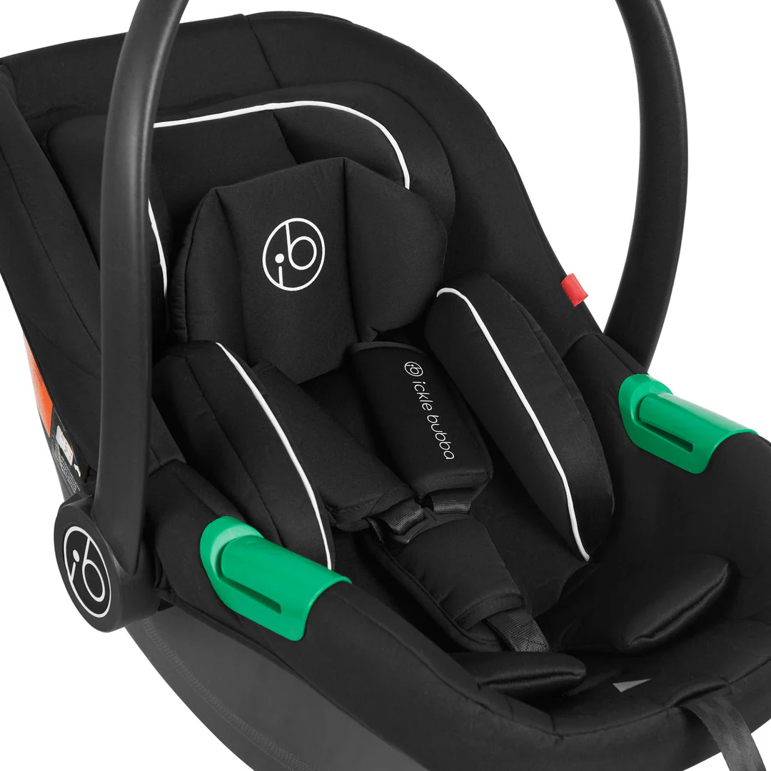IcIckle Bubba Stomp Luxe 12 Piece Travel System with i-Size Cirrus Car Seat & ISOFIX Base -  Black / Stone / Black - Image 12