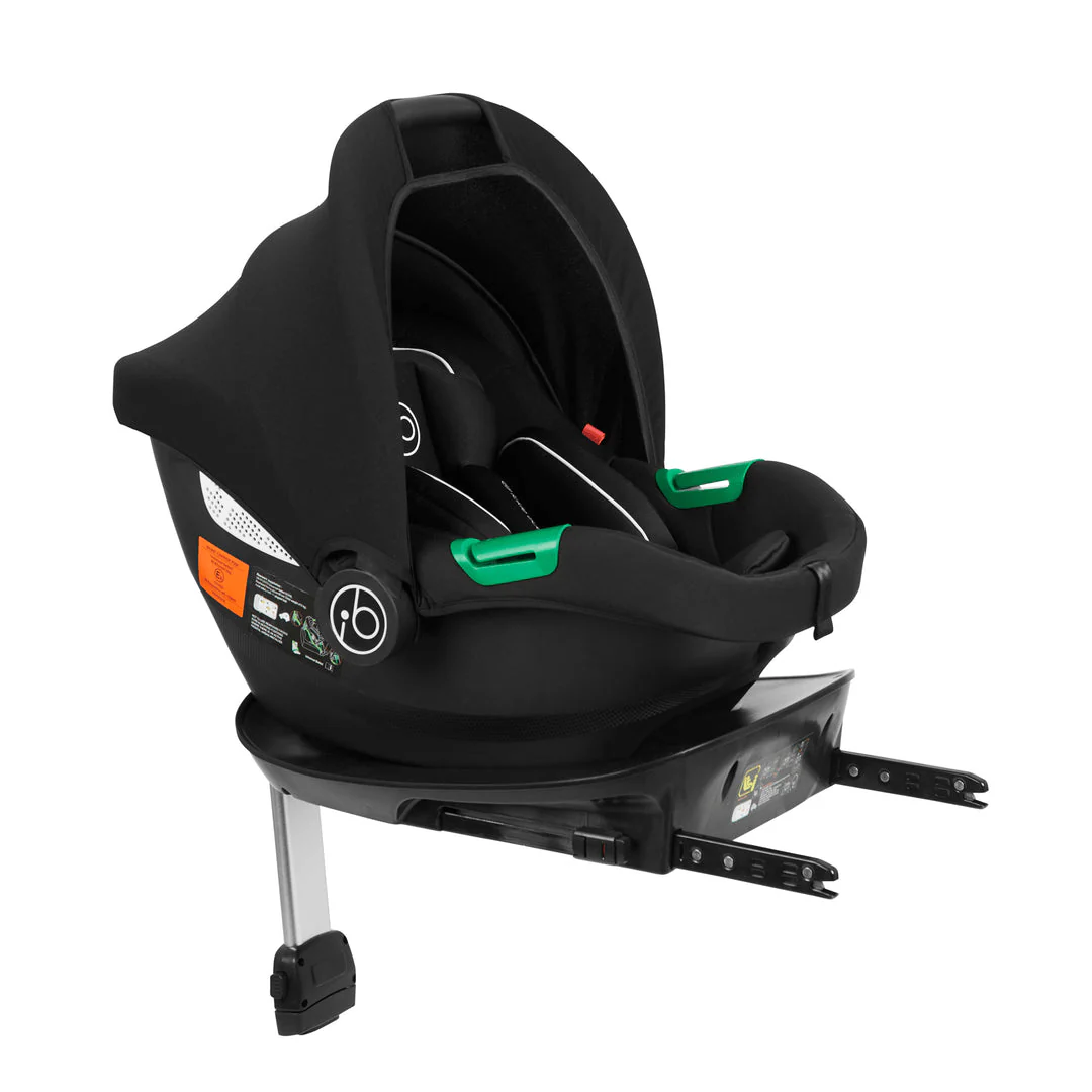 IcIckle Bubba Stomp Luxe 12 Piece Travel System with i-Size Cirrus Car Seat & ISOFIX Base -  Black / Stone / Black - Image 16