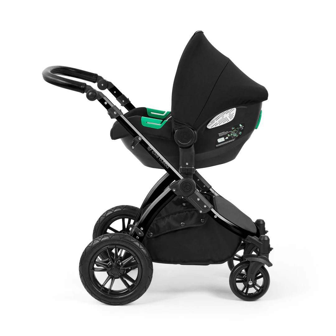 IcIckle Bubba Stomp Luxe 12 Piece Travel System with i-Size Cirrus Car Seat & ISOFIX Base -  Black / Stone / Black - Image 17