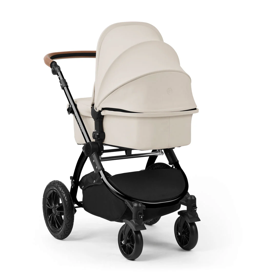 IcIckle Bubba Stomp Luxe 12 Piece Travel System with i-Size Cirrus Car Seat & ISOFIX Base - Black / Stone / Tan - Image 4