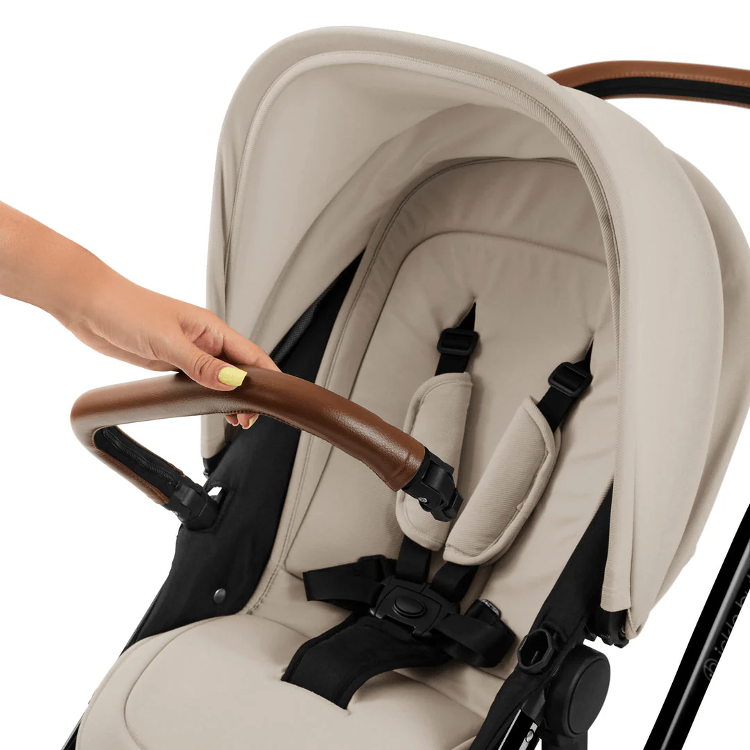 IcIckle Bubba Stomp Luxe 12 Piece Travel System with i-Size Cirrus Car Seat & ISOFIX Base - Black / Stone / Tan - Image 8