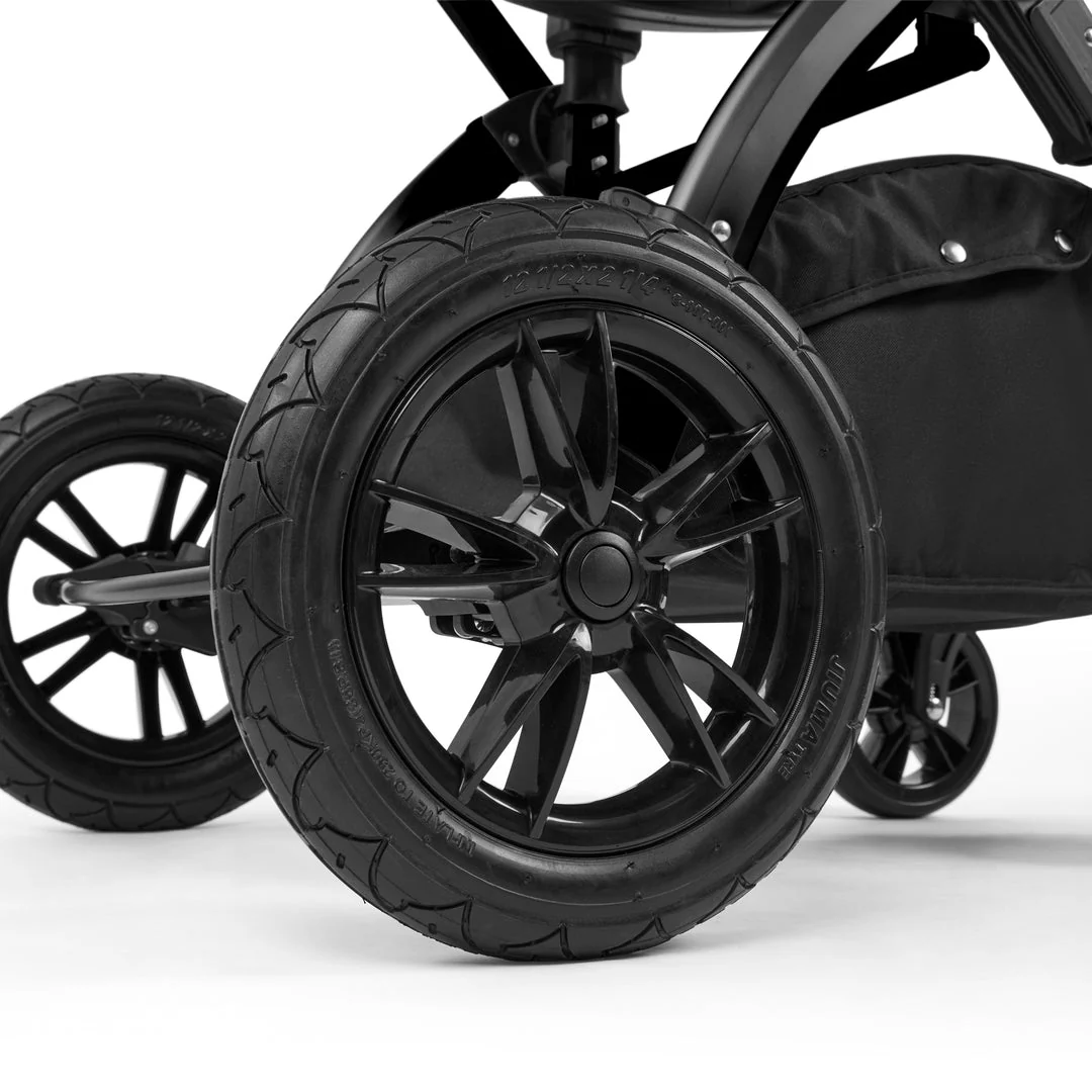 IcIckle Bubba Stomp Luxe 12 Piece Travel System with i-Size Cirrus Car Seat & ISOFIX Base - Black / Stone / Tan - Image 9