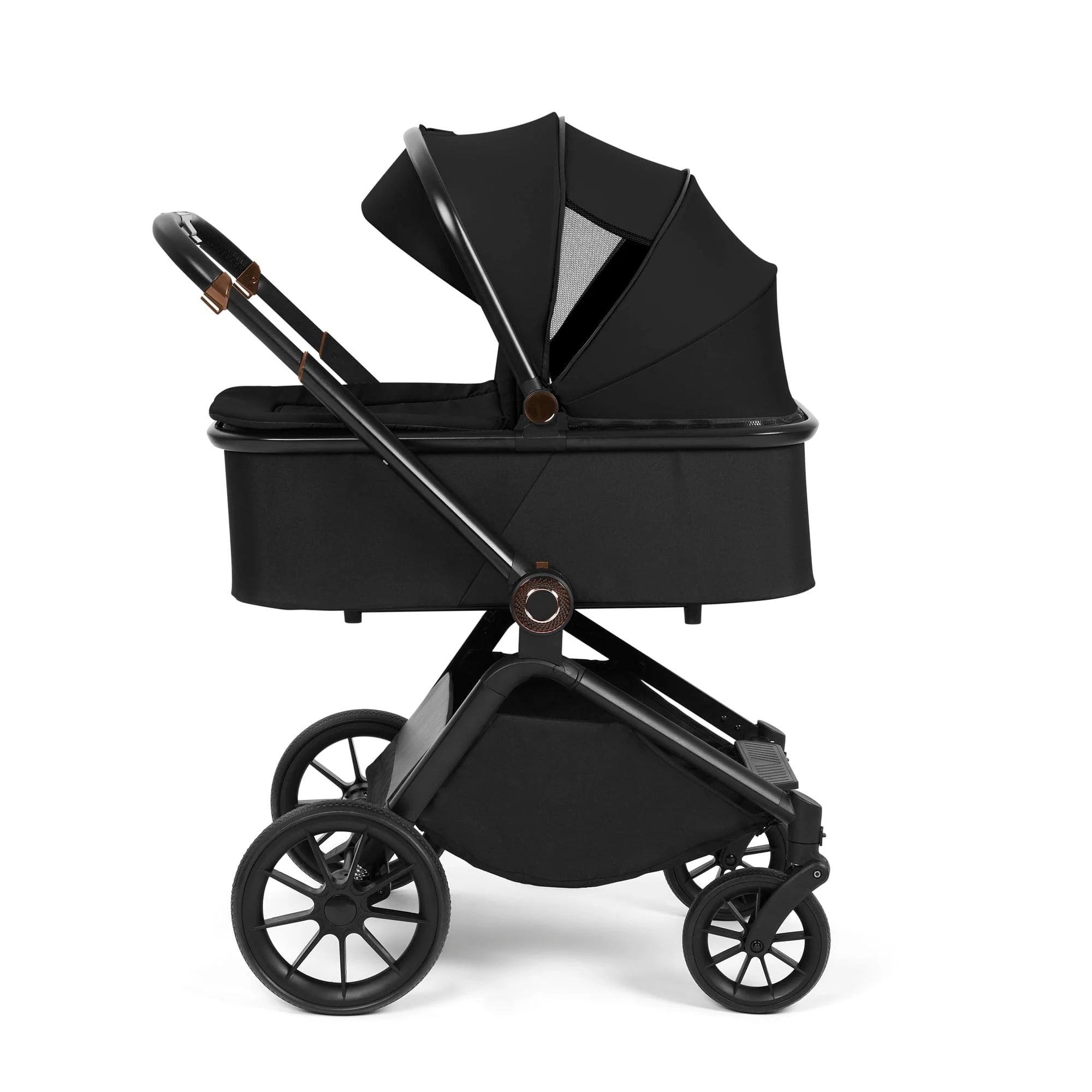 Ickle Bubba Altima 12 Piece Travel System with i-Size Nimbus Car Seat & Spin ISOFIX Base - Black - Image 3