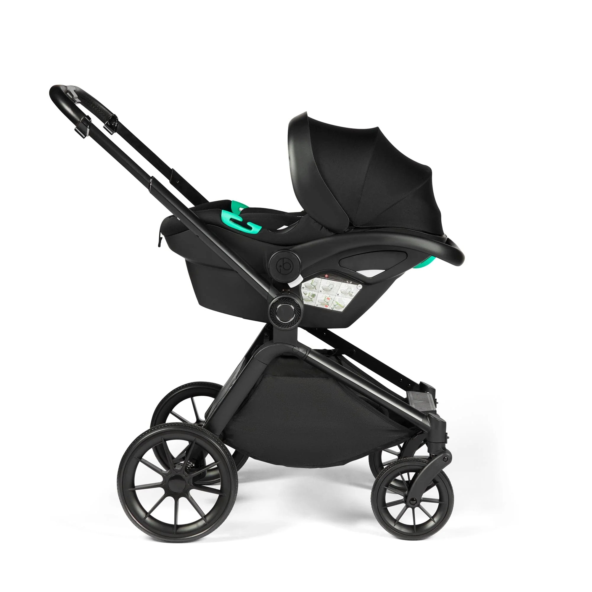 Ickle Bubba Altima 12 Piece Travel System with i-Size Nimbus Car Seat & Spin ISOFIX Base - Sage Green - Image 10