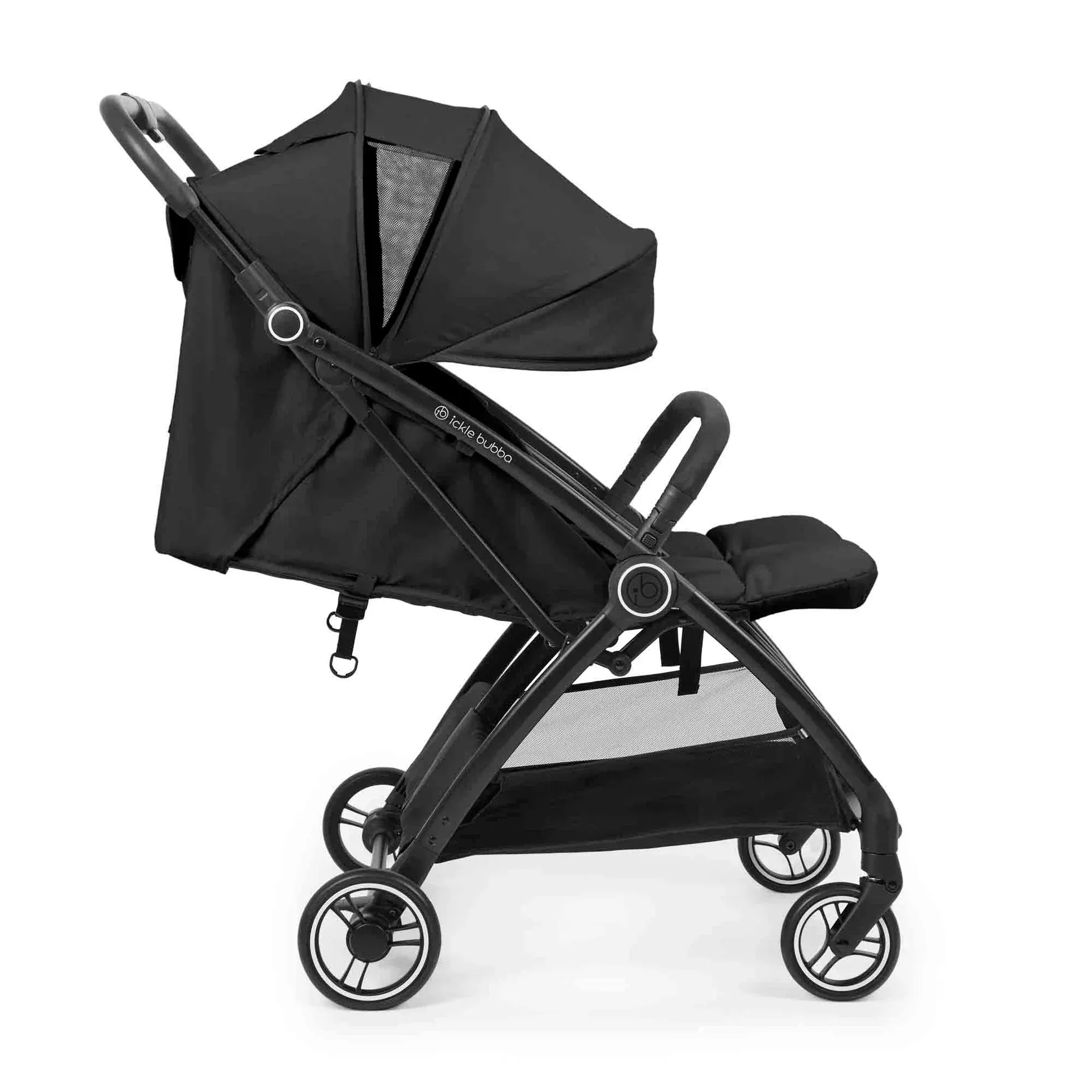 Ickle Bubba Aries Double Autofold Stroller - Graphite Grey - Image 3