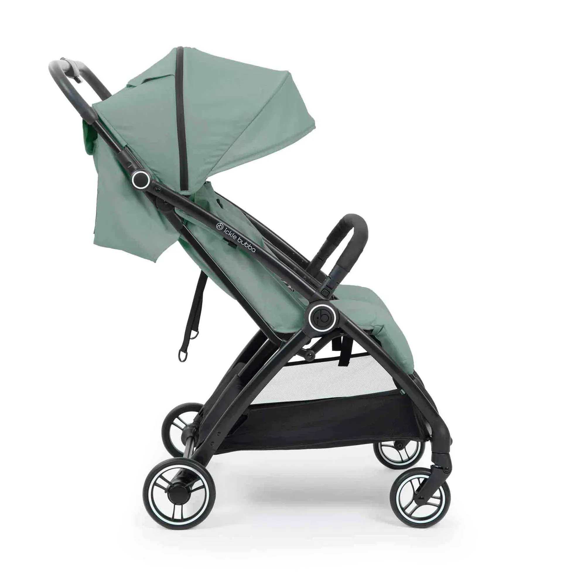Ickle Bubba Aries Double Autofold Stroller - Sage Green - Image 2