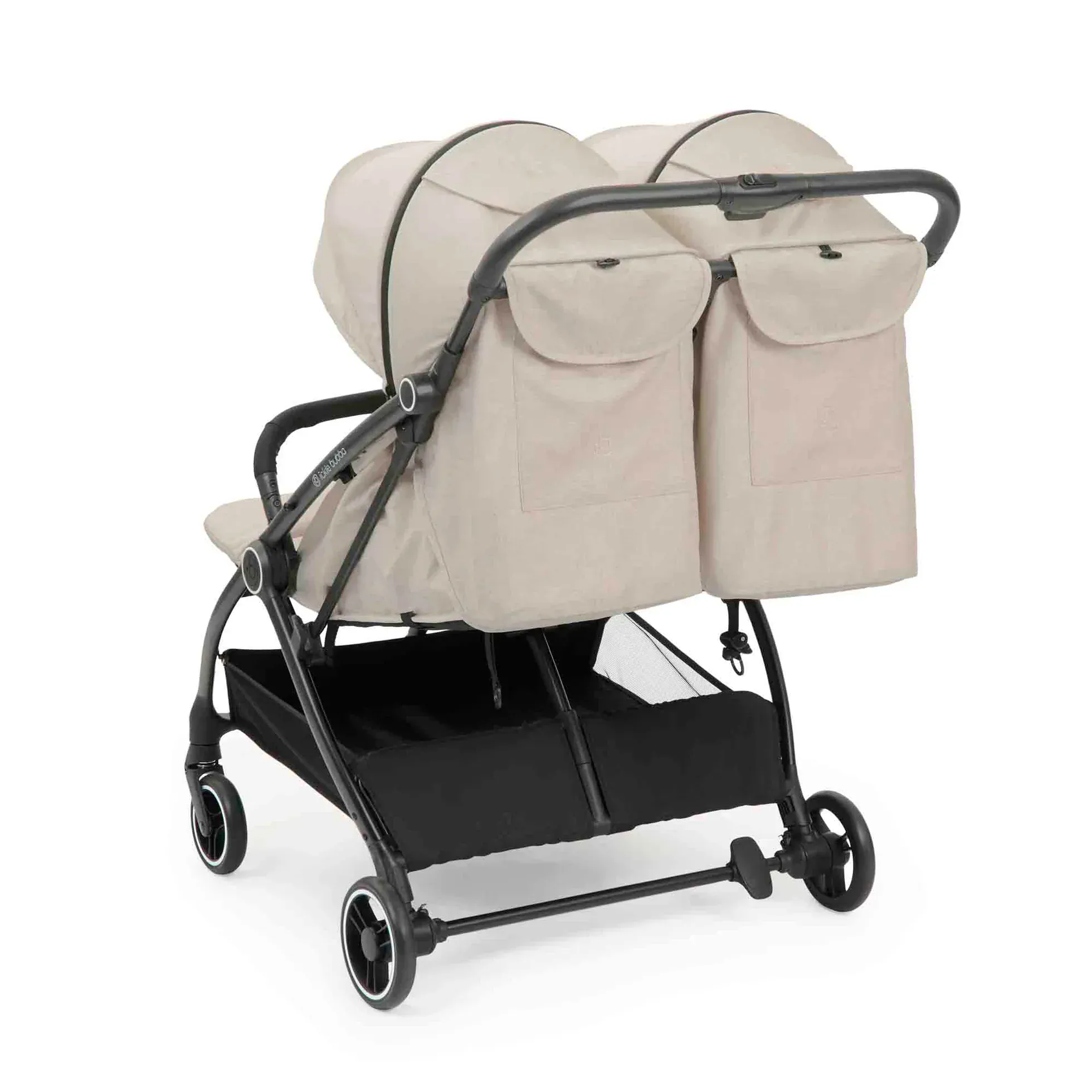 Ickle Bubba Aries Double Autofold Stroller - Stone - Image 4