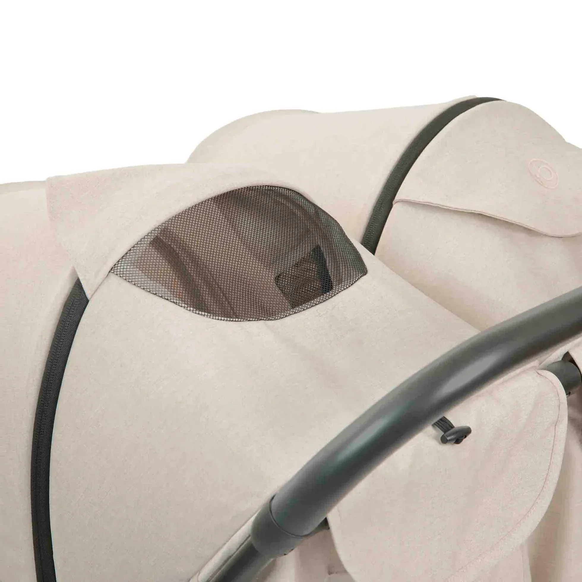 Ickle Bubba Aries Double Autofold Stroller - Stone - Image 7