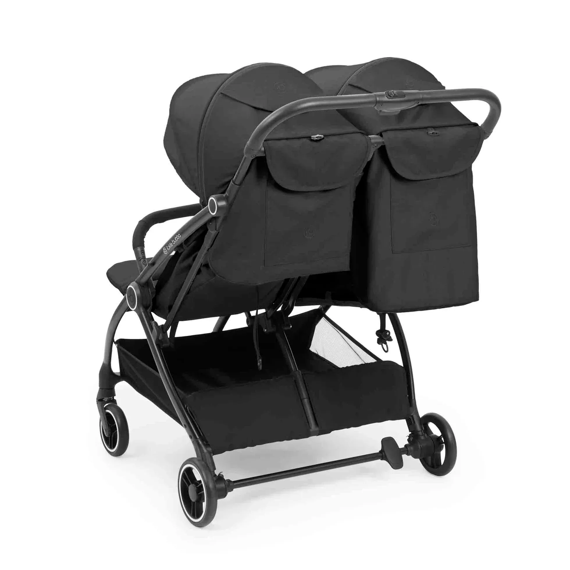 Ickle Bubba Aries Double Max Autofold Stroller - Graphite Grey - Image 6