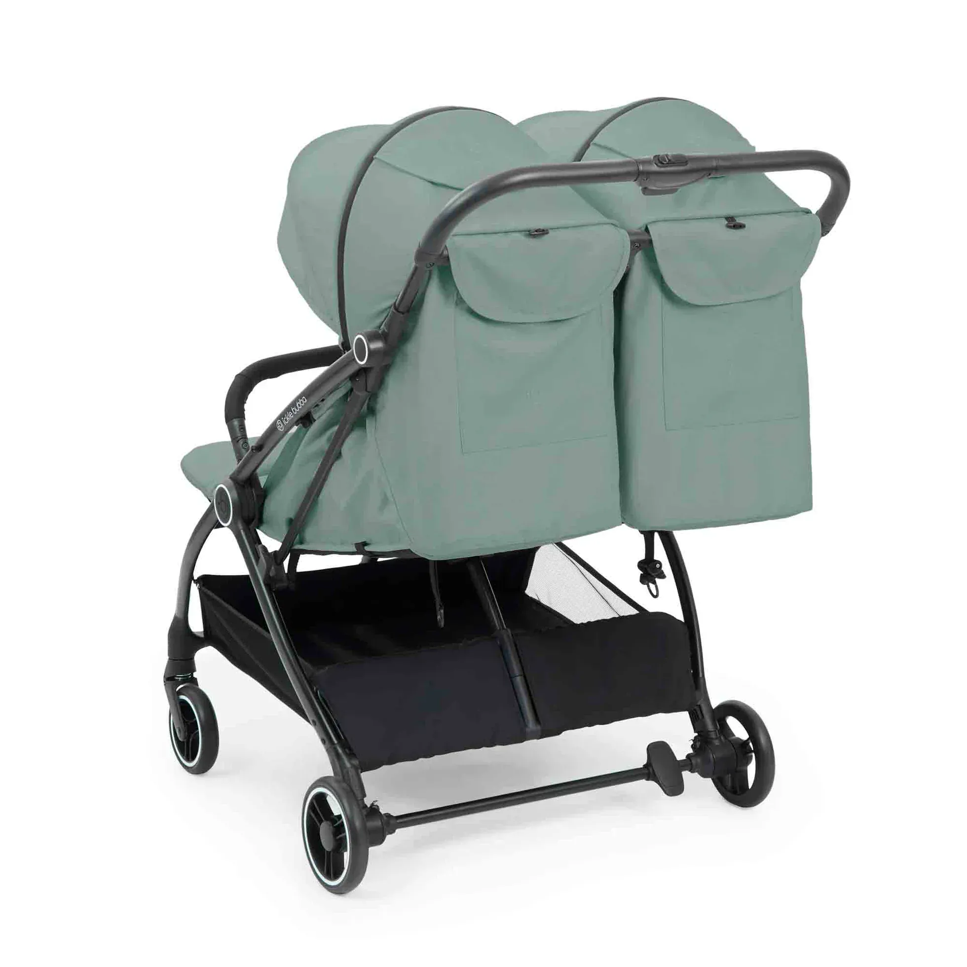 Ickle Bubba Aries Double Max Autofold Stroller - Sage Green - Image 5
