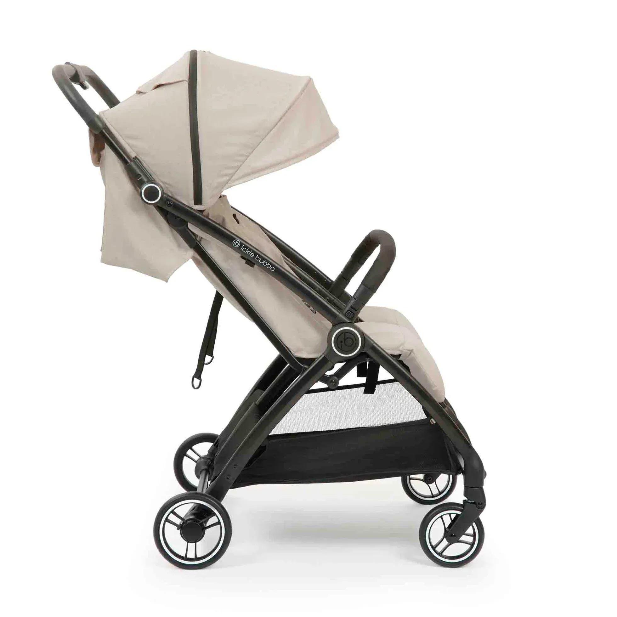 Ickle Bubba Aries Double Max Autofold Stroller - Stone - Image 3