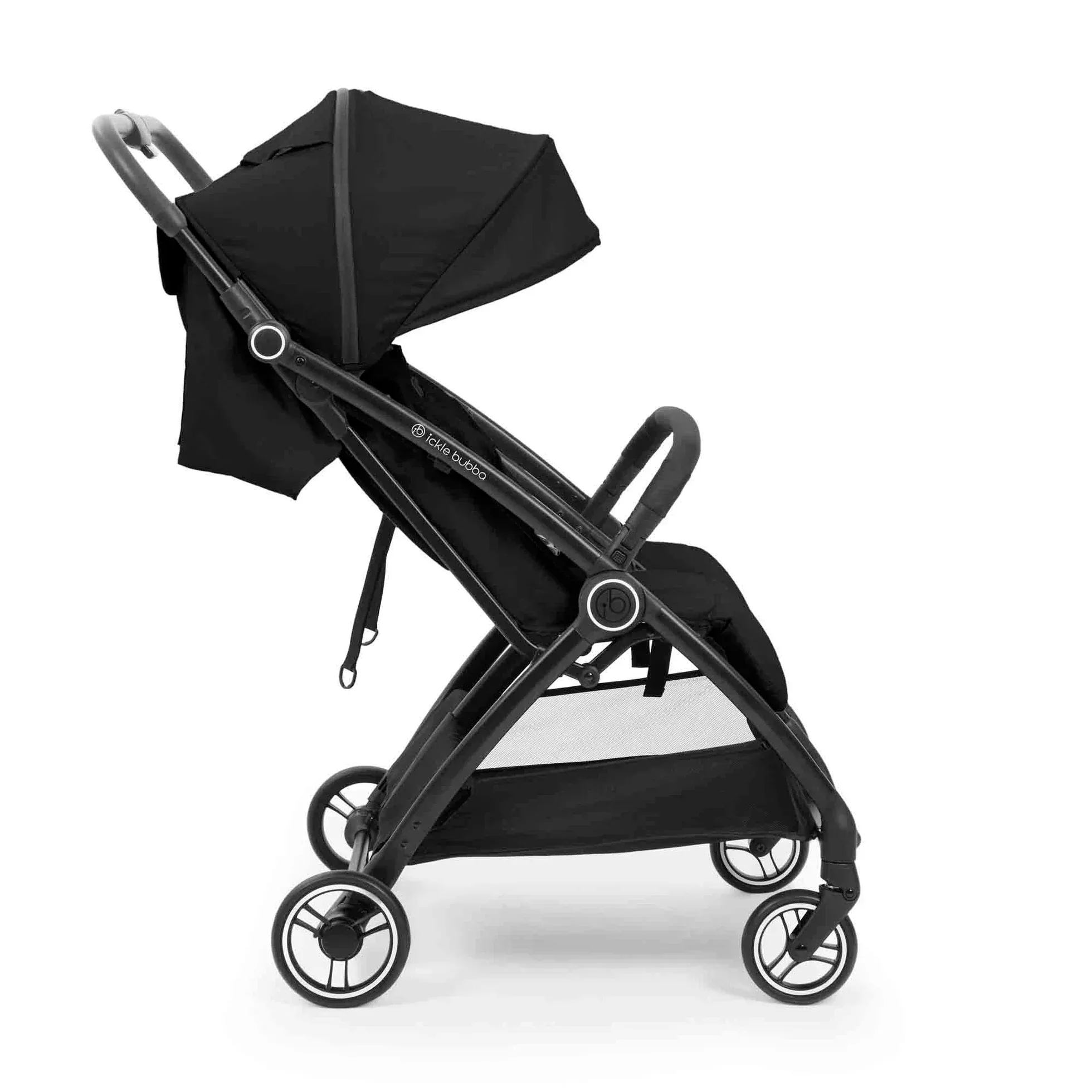 Ickle Bubba Aries Double Prime Autofold Stroller - Black - Image 2
