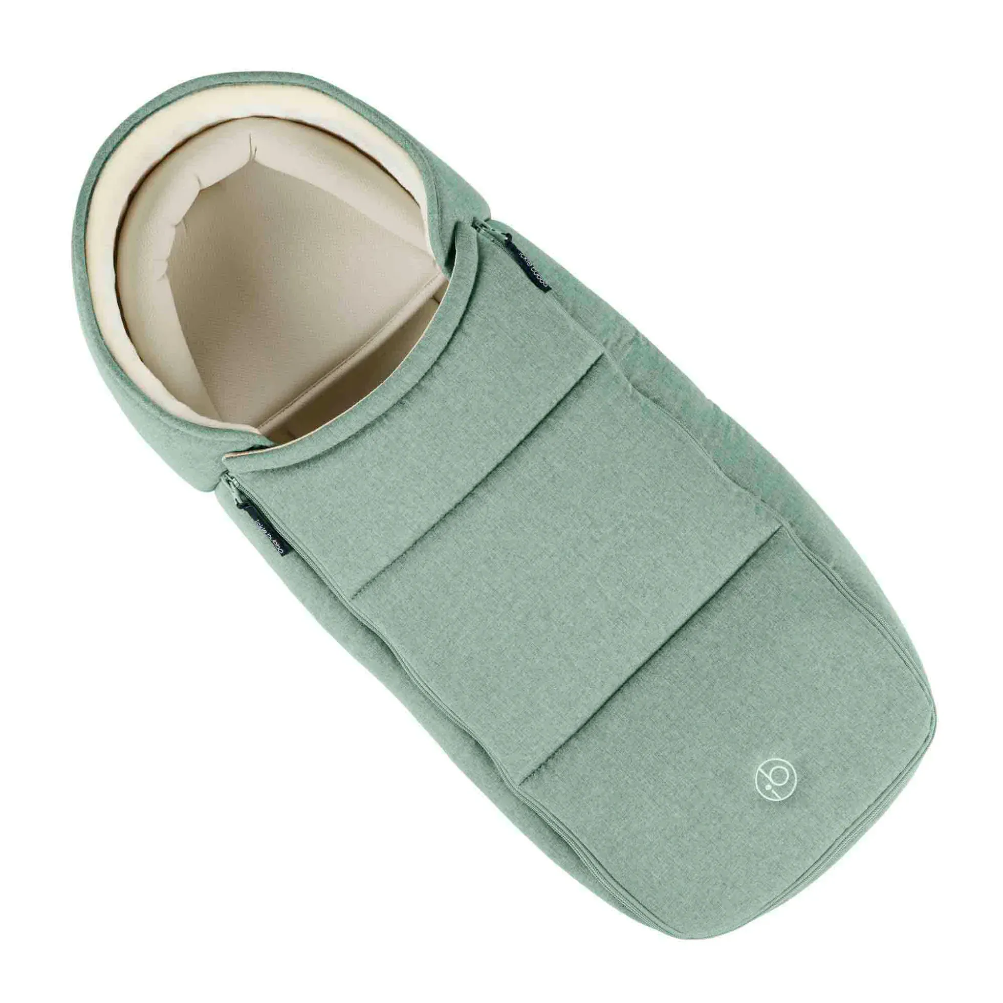 Ickle Bubba Aries Double Prime Autofold Stroller - Sage Green - Image 10