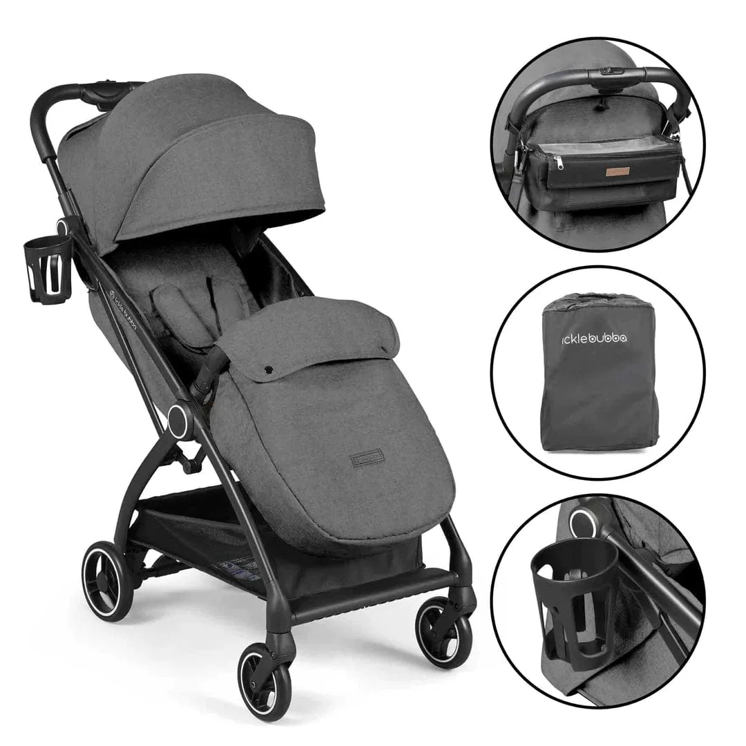 Ickle Bubba Aries Prime Autofold Stroller - Graphite Grey