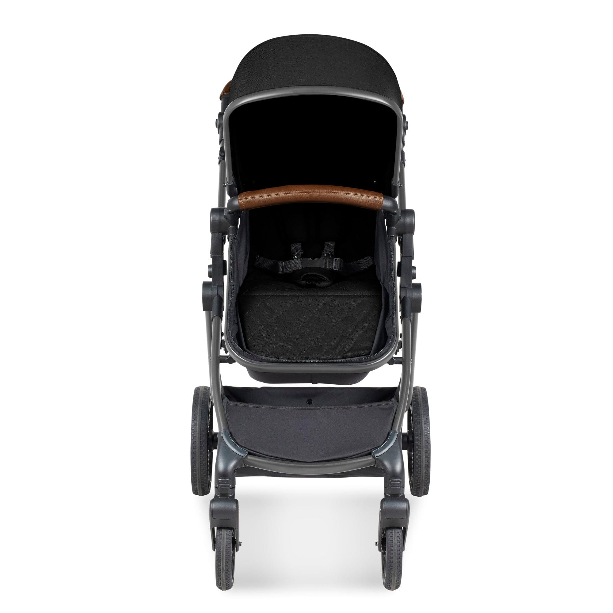 Ickle Bubba Cosmo 6 Piece Pram - Gunmetal / Black / Tan - Image 5