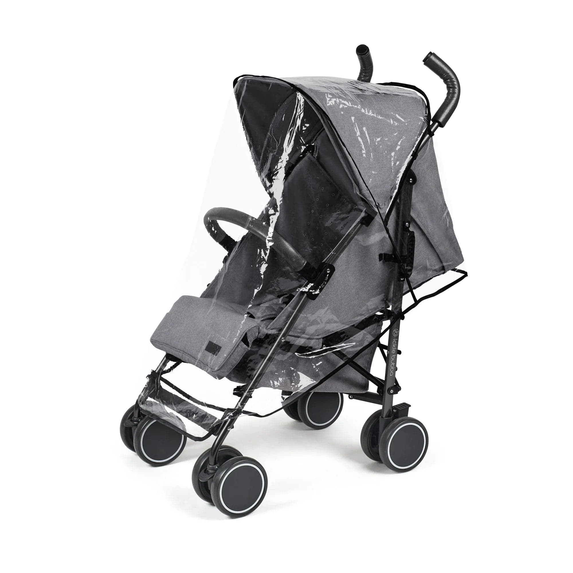 Ickle Bubba Discovery Stroller, Prime Bundle - Matt Black / Graphite Grey / Black - Image 3