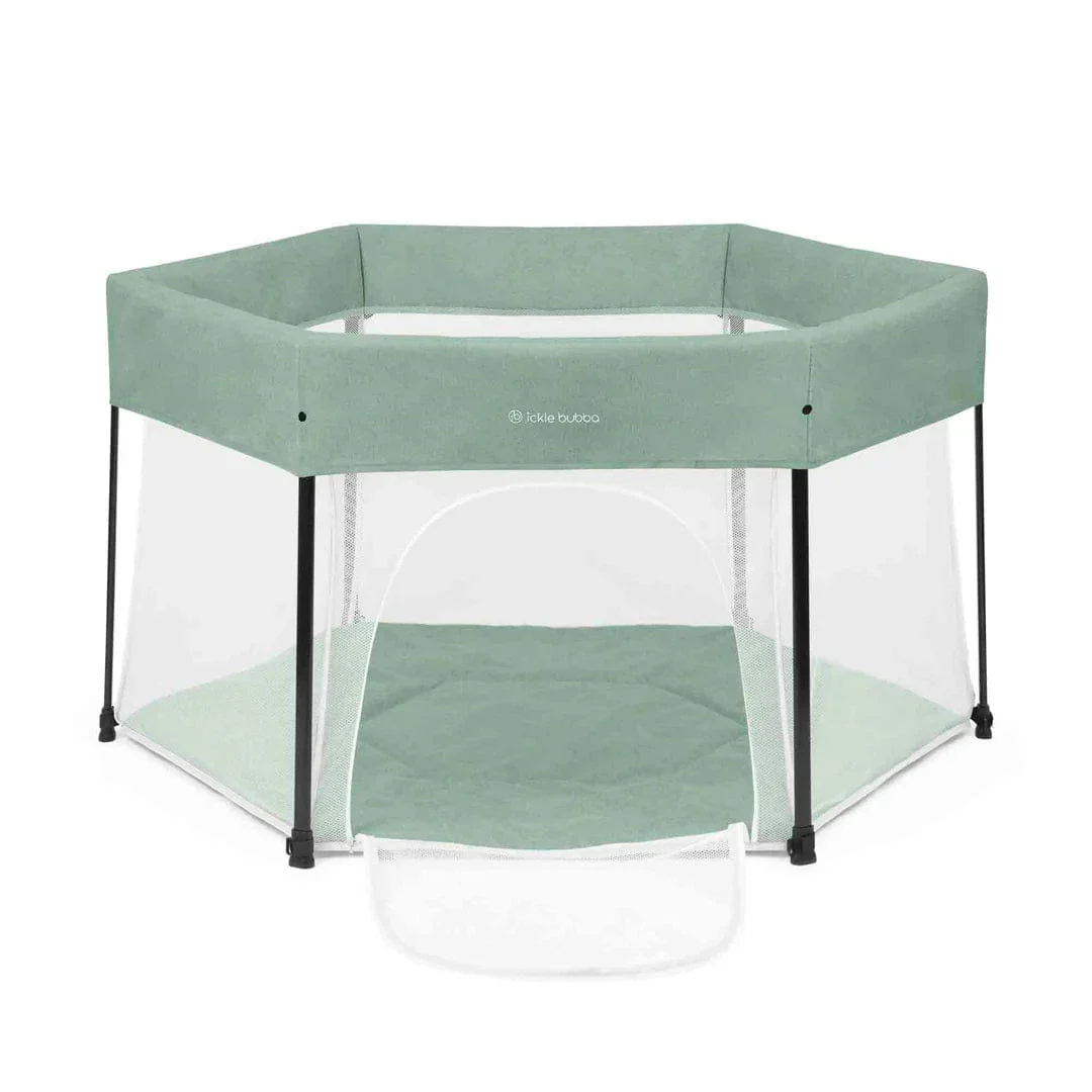 Ickle Bubba Fiesta Pop-Up Playpen - Sage Green - Image 2