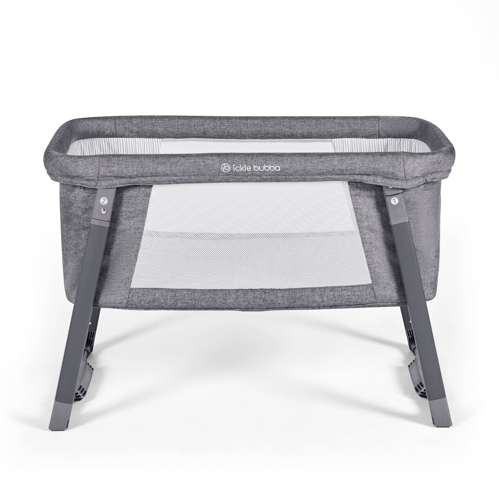 Ickle Bubba Mini Rocker Crib - Space Grey - Image 2