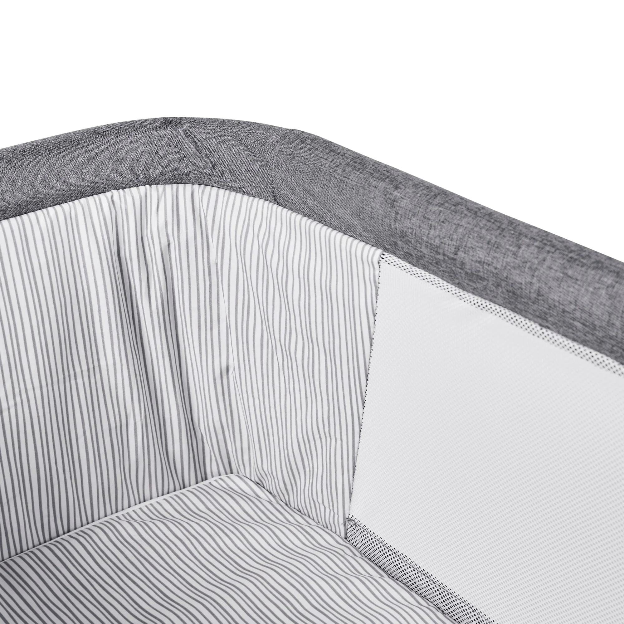 Ickle Bubba Mini Rocker Crib - Space Grey - Image 6
