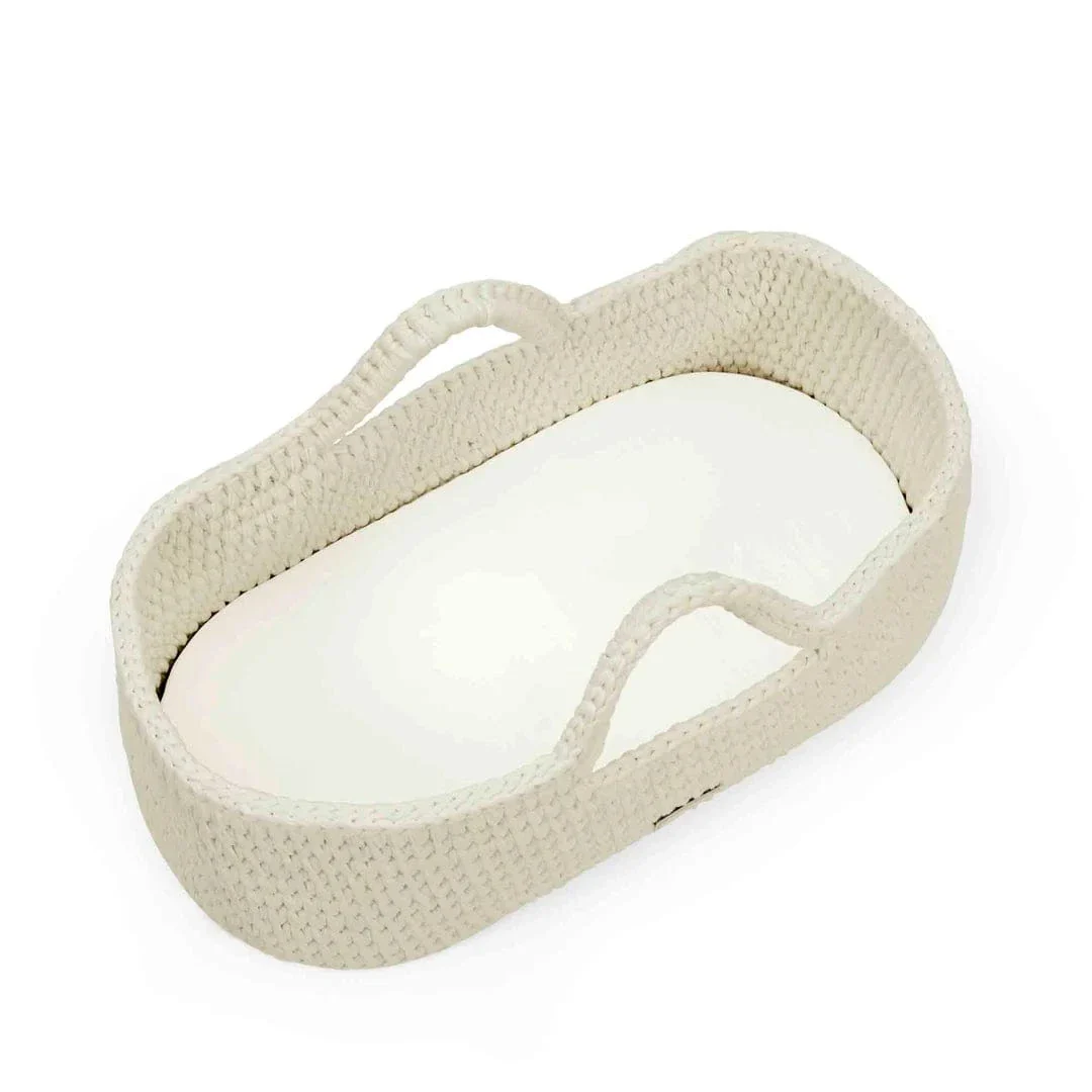 Ickle Bubba Nova Moses Basket & Stand - Cloud / Pine - Image 5