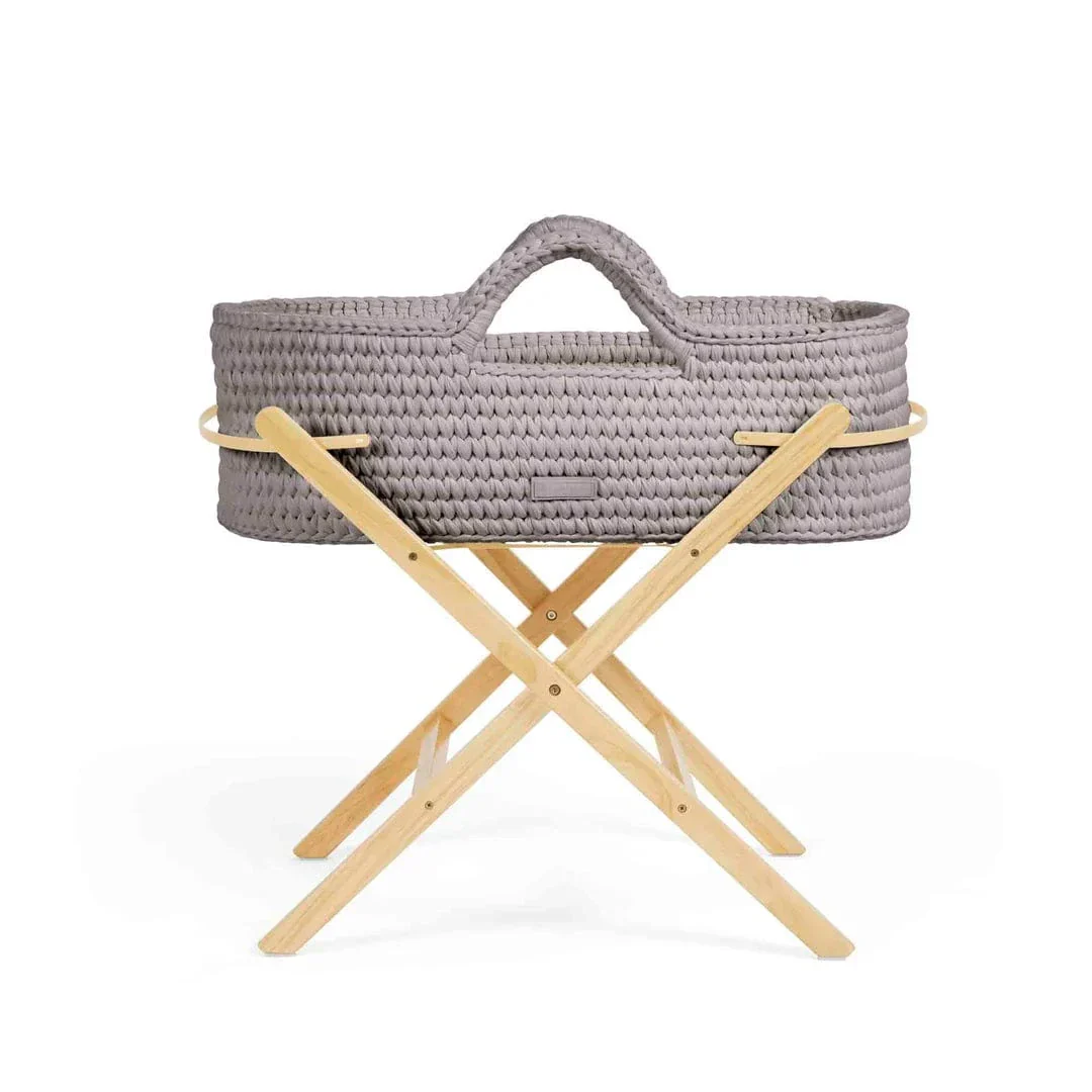 Ickle Bubba Nova Moses Basket & Stand - Tawny / Pine