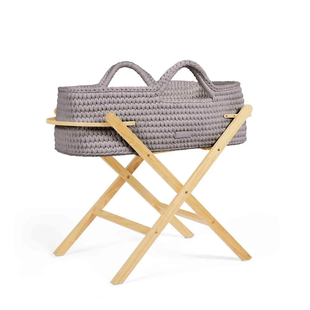 Ickle Bubba Nova Moses Basket & Stand - Tawny / Pine - Image 2