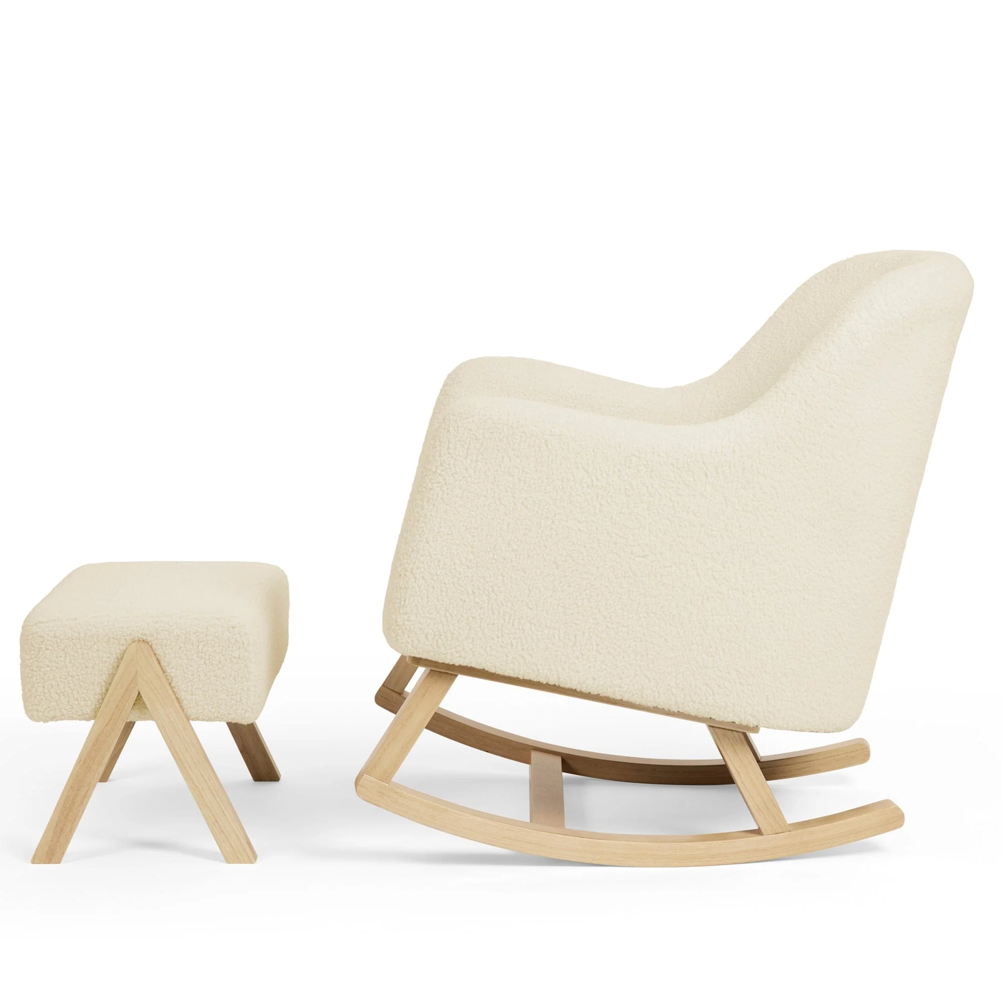 Ickle Bubba Roxby Nursery Chair & Stool - Cloud - Image 4