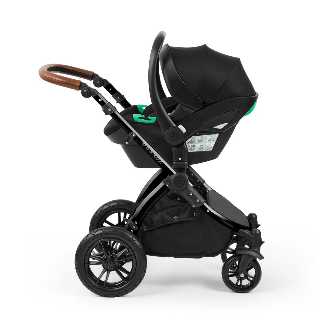 Ickle Bubba Stomp Luxe 12 Piece Travel System with i-Size Nimbus Car Seat & Spin ISOFIX Base - Black / Stone / Tan - Image 22