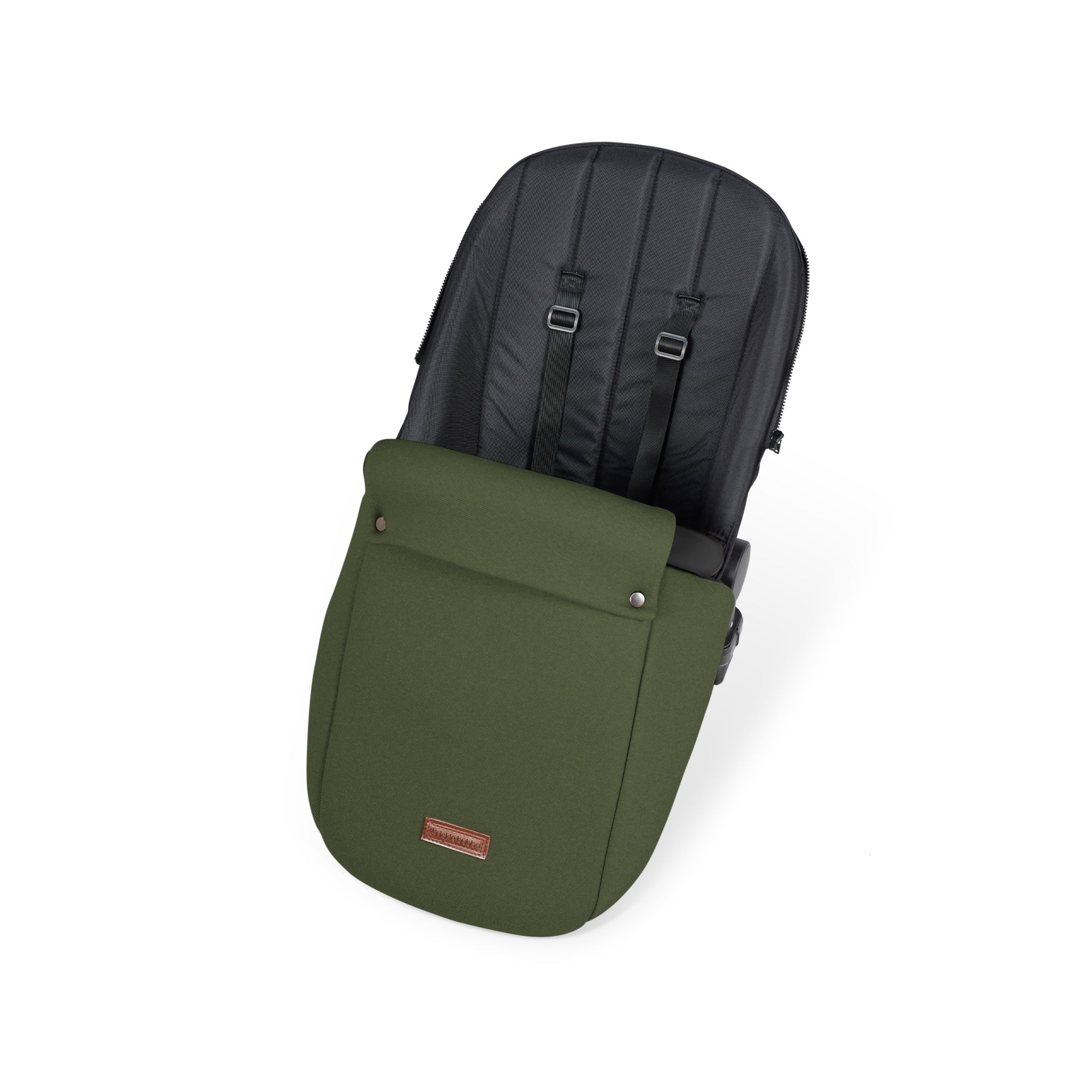 Ickle Bubba Stomp Luxe 12 Piece Travel System with i-Size Nimbus Car Seat & Spin ISOFIX Base - Black / Woodland / Black - Image 20