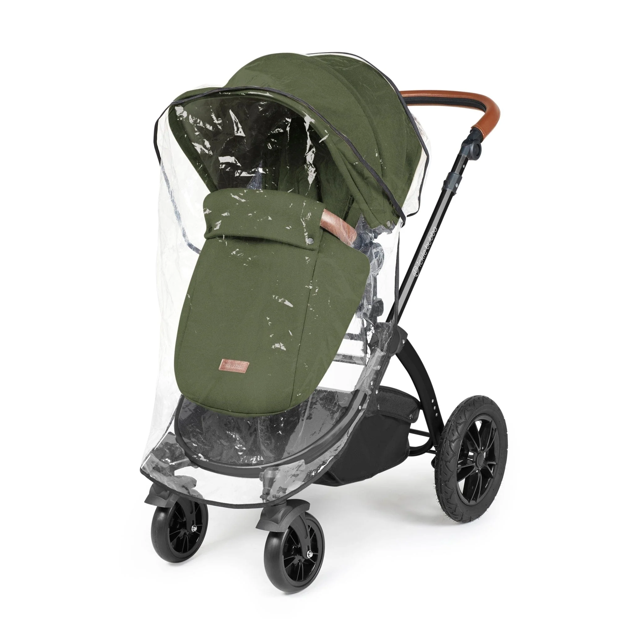 Ickle Bubba Stomp Luxe 12 Piece Travel System with i-Size Nimbus Car Seat & Spin ISOFIX Base - Black / Woodland / Tan - Image 15