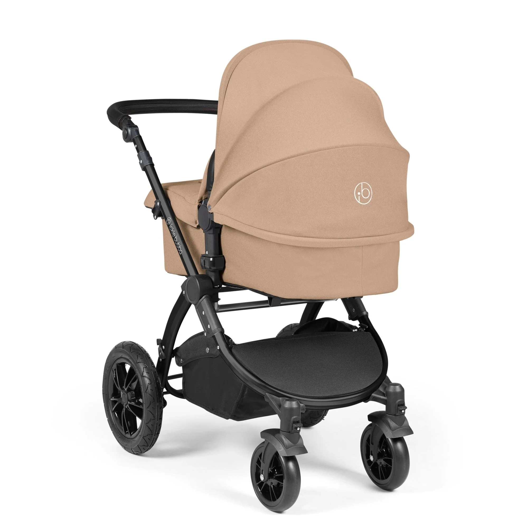 Ickle Bubba Stomp Luxe 9 Piece Pram - Black / Desert / Black - Image 4