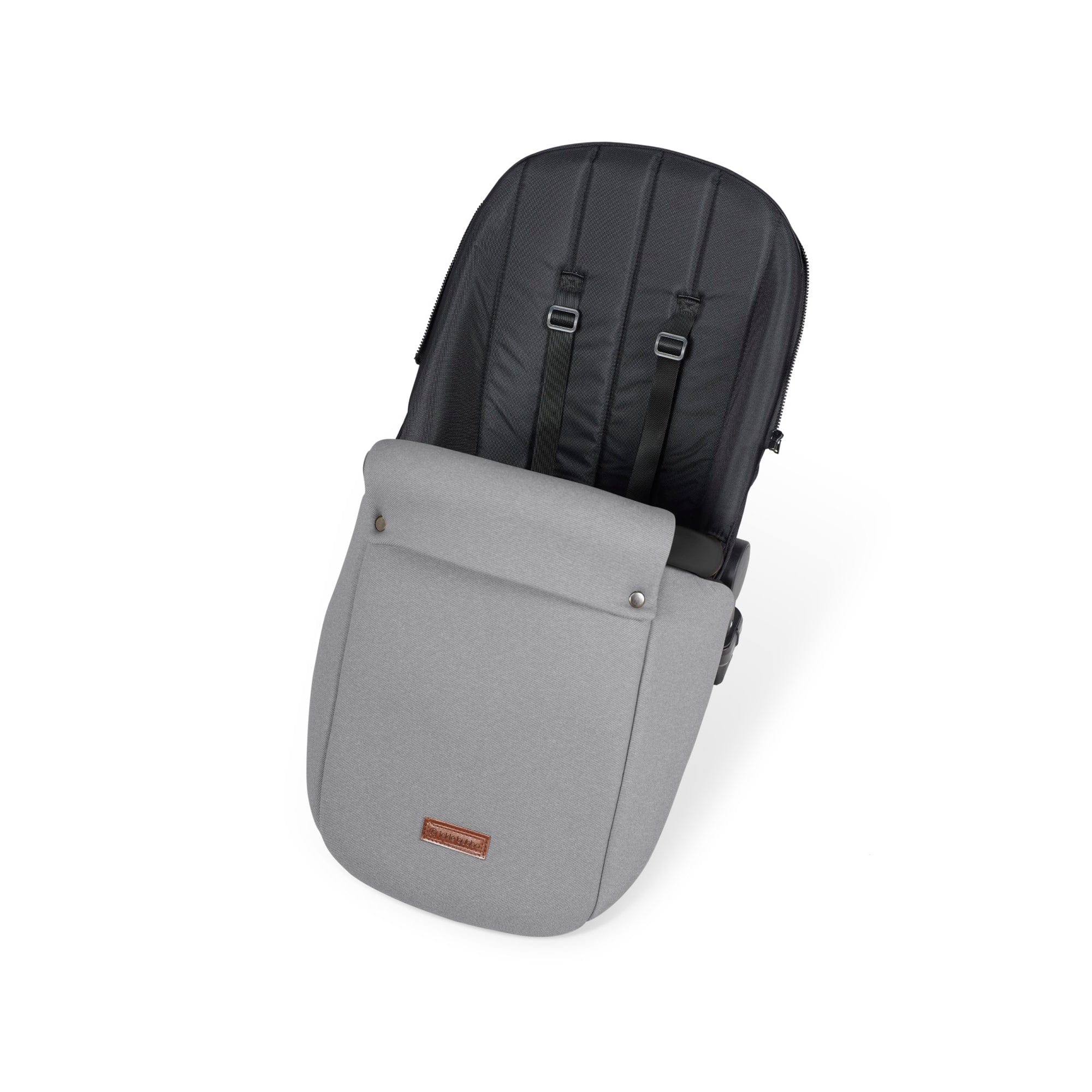 Ickle Bubba Stomp Luxe 9 Piece Pram - Black / Pearl Grey / Black - Image 15