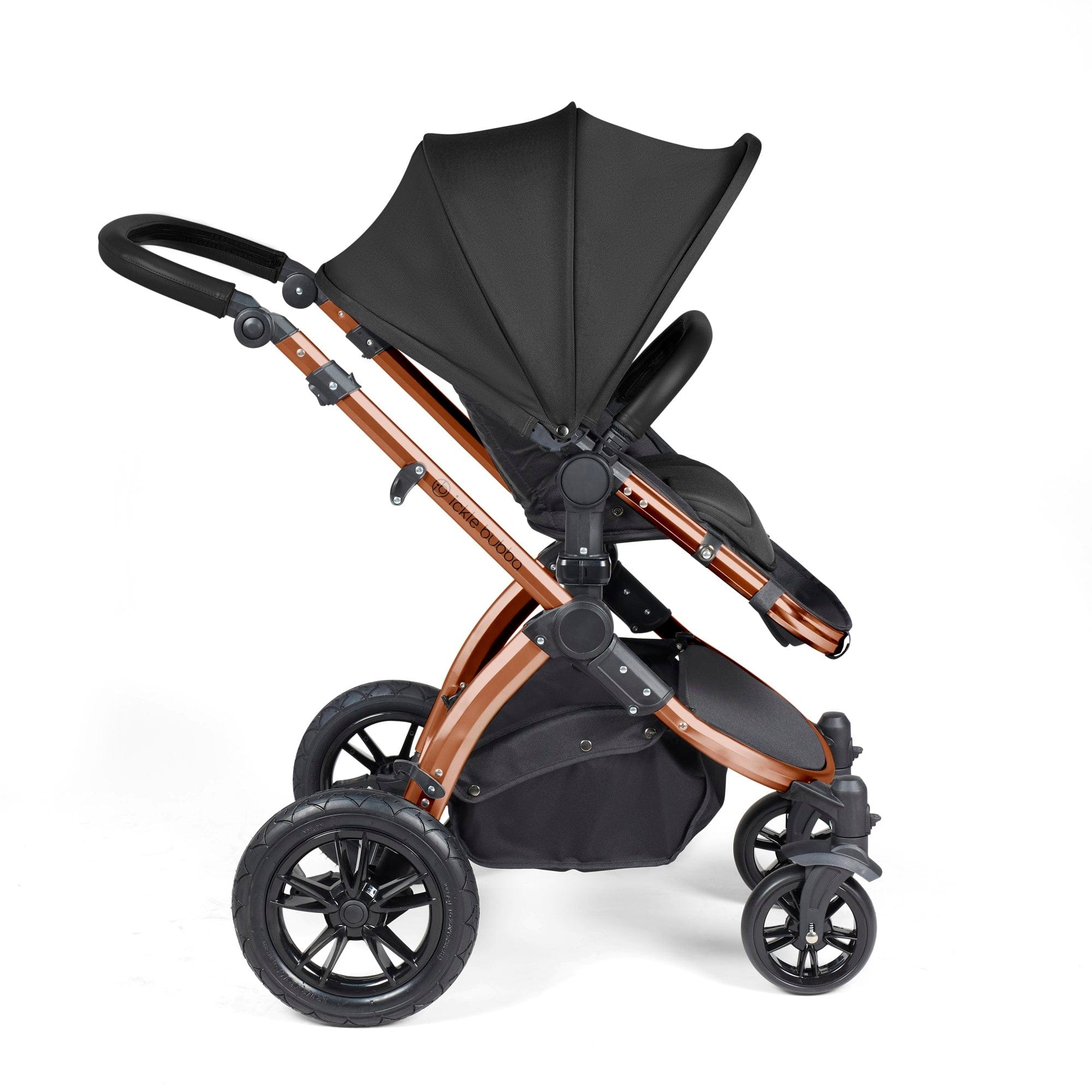 Ickle Bubba Stomp Luxe 9 Piece Pram - Bronze / Midnight / Black - Image 7