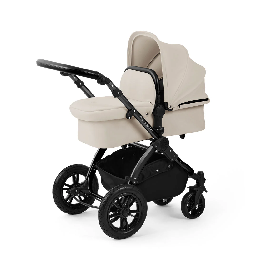 Ickle Bubba Stomp Luxe 9 Piece Pram - Black / Stone / Black - Image 2