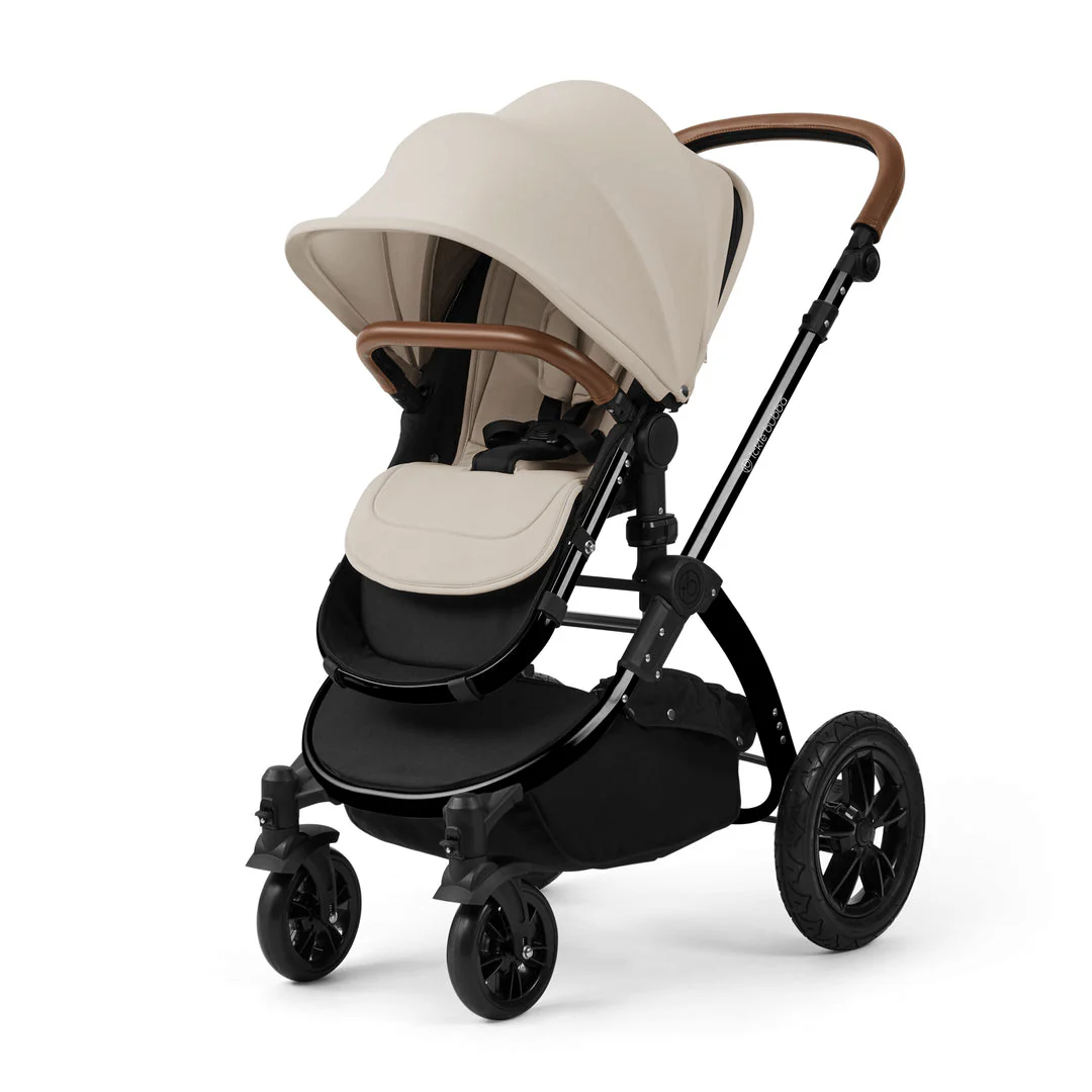 Ickle Bubba Stomp Luxe 9 Piece Pram -  Black / Stone / Tan - Image 5