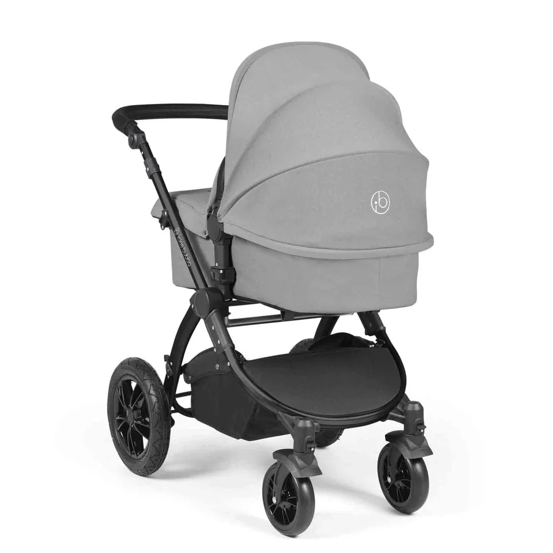 Ickle Bubba Stomp Luxe (Cirrus) Travel System with Bubba & Me - Black / Pearl Grey / Black - Image 4