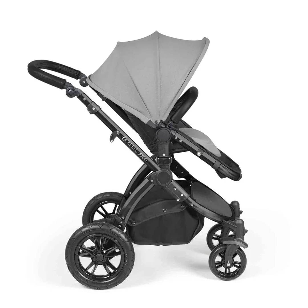 Ickle Bubba Stomp Luxe (Cirrus) Travel System with Bubba & Me - Black / Pearl Grey / Black - Image 7
