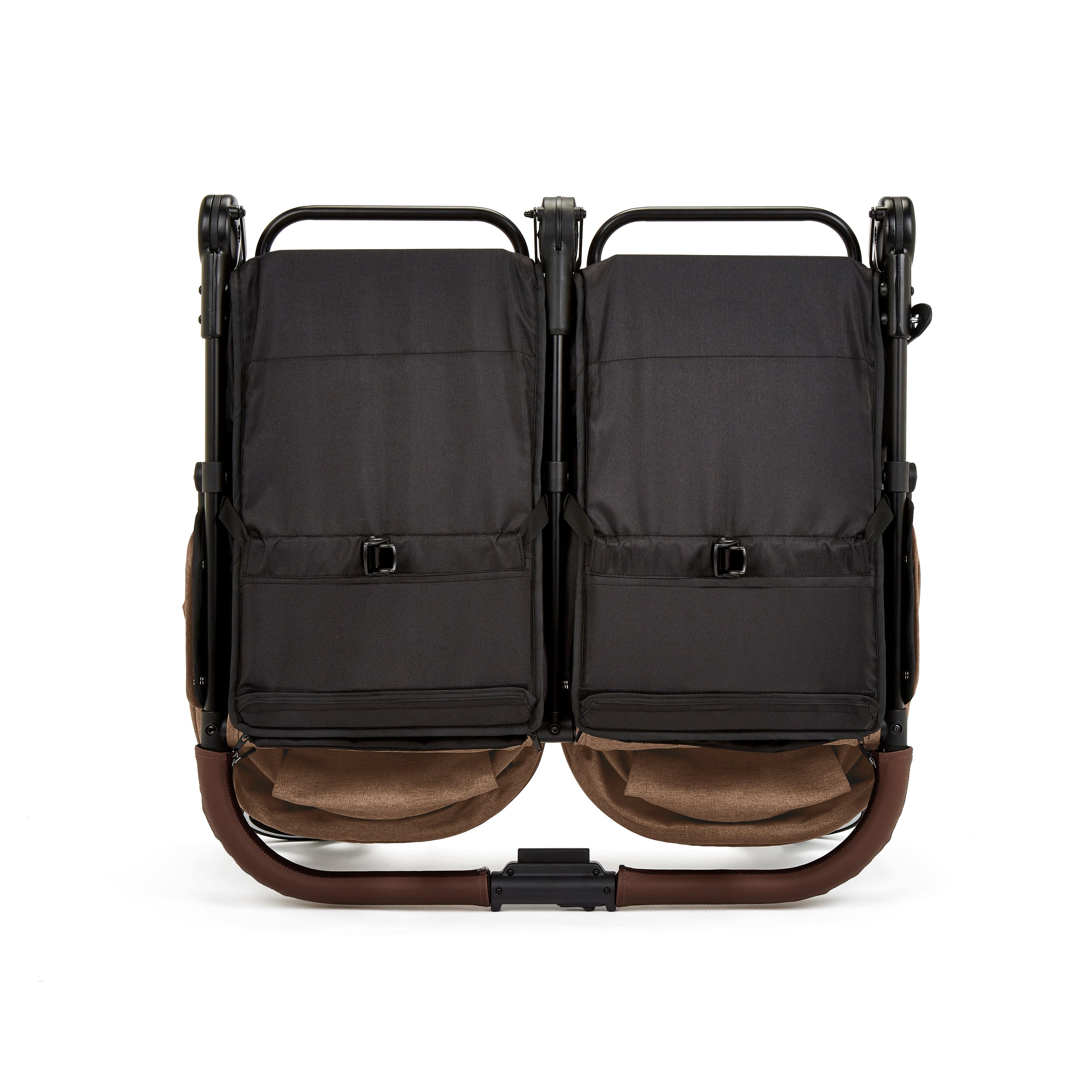 Ickle Bubba Venus Double Stroller - Black / Biscuit / Tan - Image 17