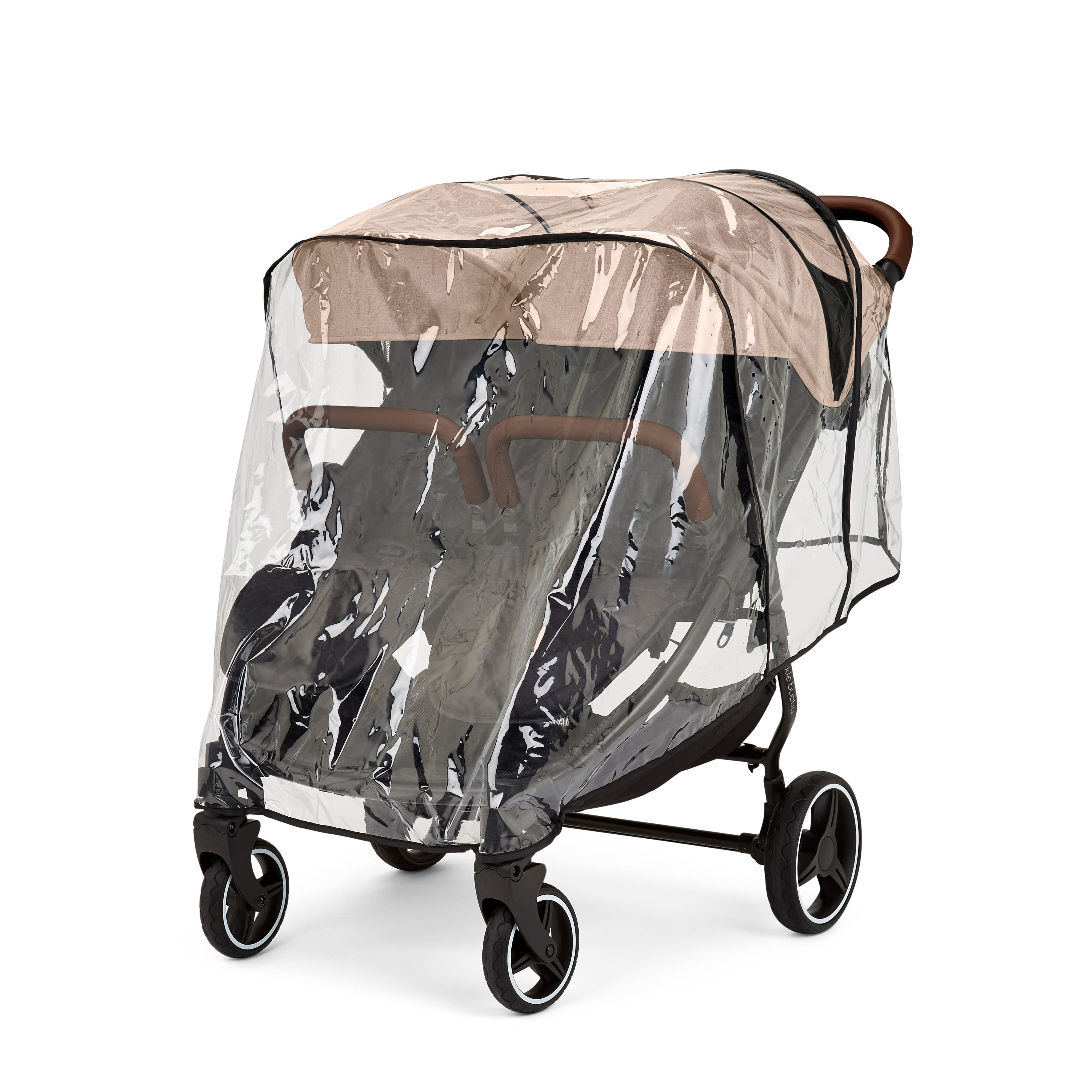 Ickle Bubba Venus Double Stroller - Black / Biscuit / Tan - Image 18