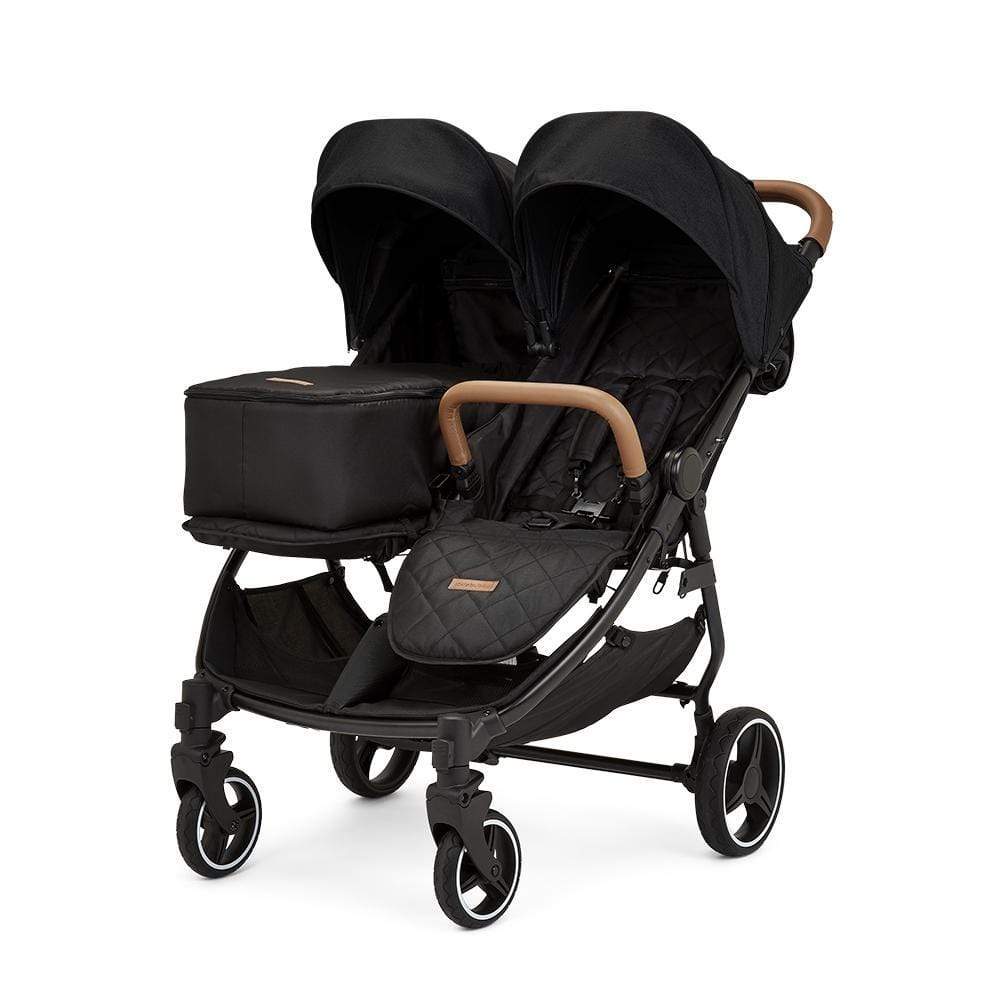 Ickle Bubba Venus Prime Double Stroller - Black Tan - Image 3