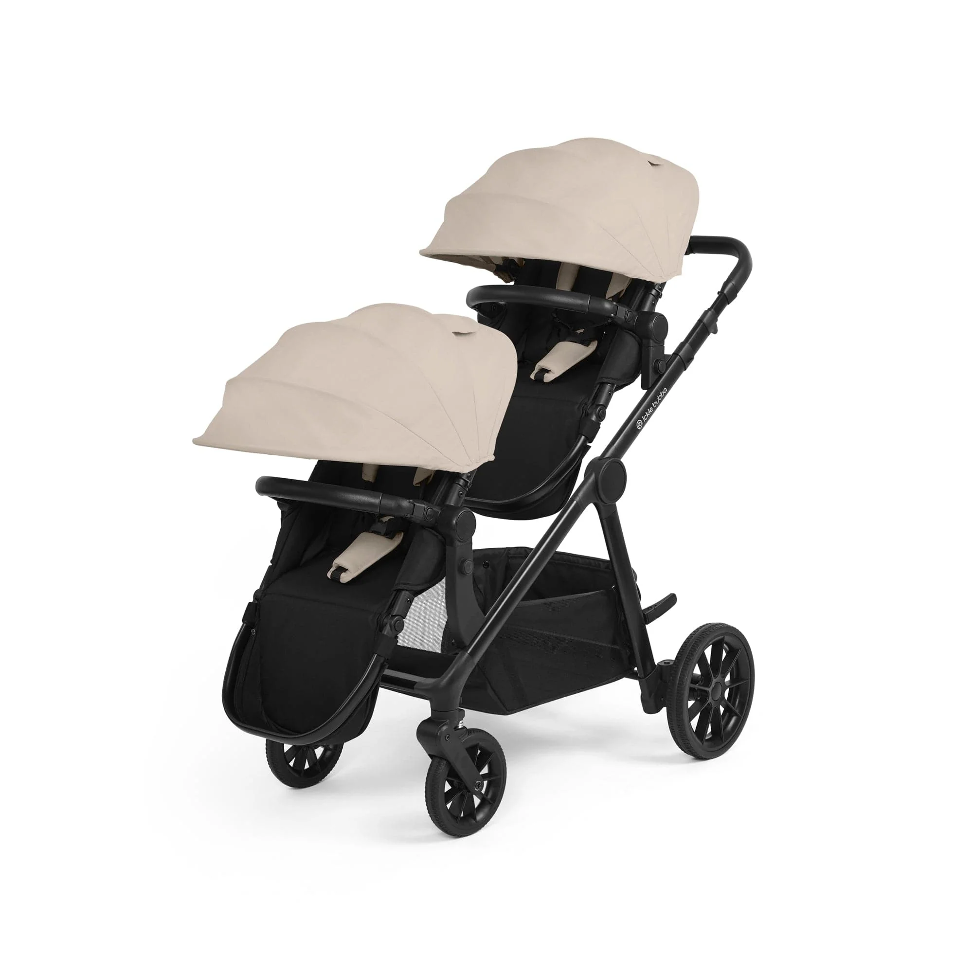 Ickle Bubba Virgo Growing Family 11 Piece Pram - Black / Stone / Black - Image 8