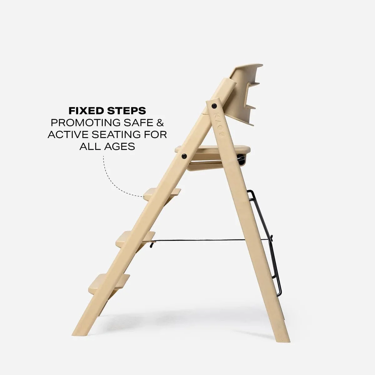 KAOS Klapp Highchair - Desert Sand - Image 4