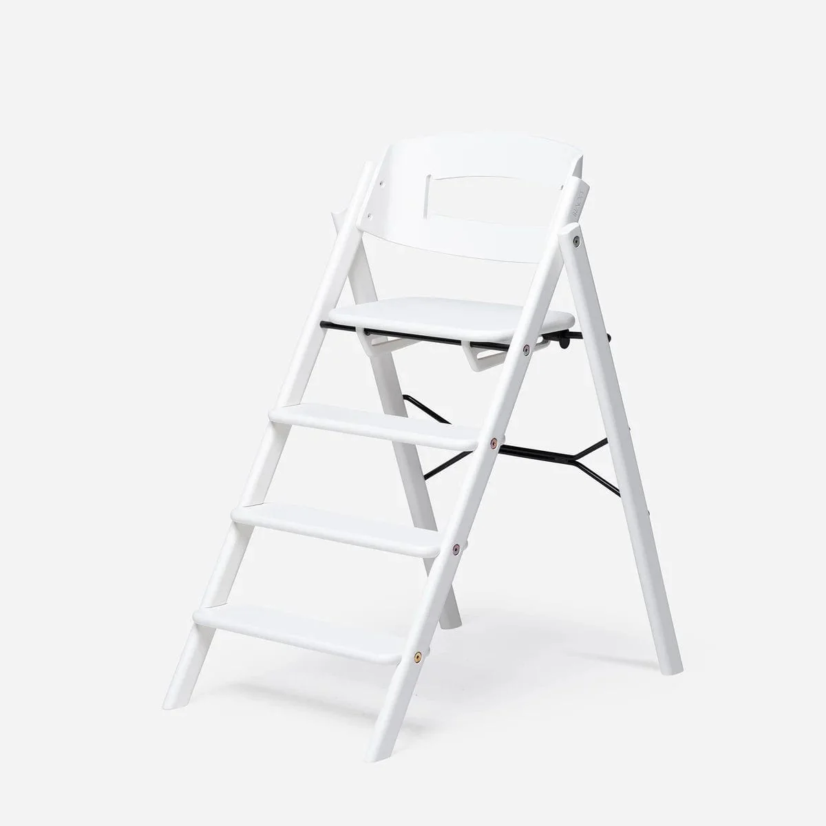 KAOS Klapp Highchair - Smooth Beech / White