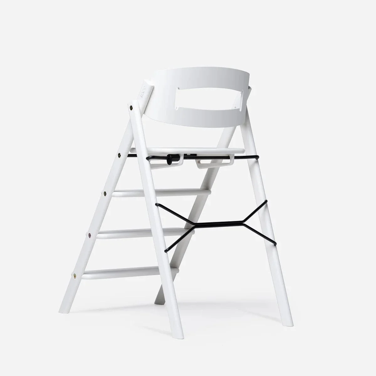KAOS Klapp Highchair - Smooth Beech / White - Image 3