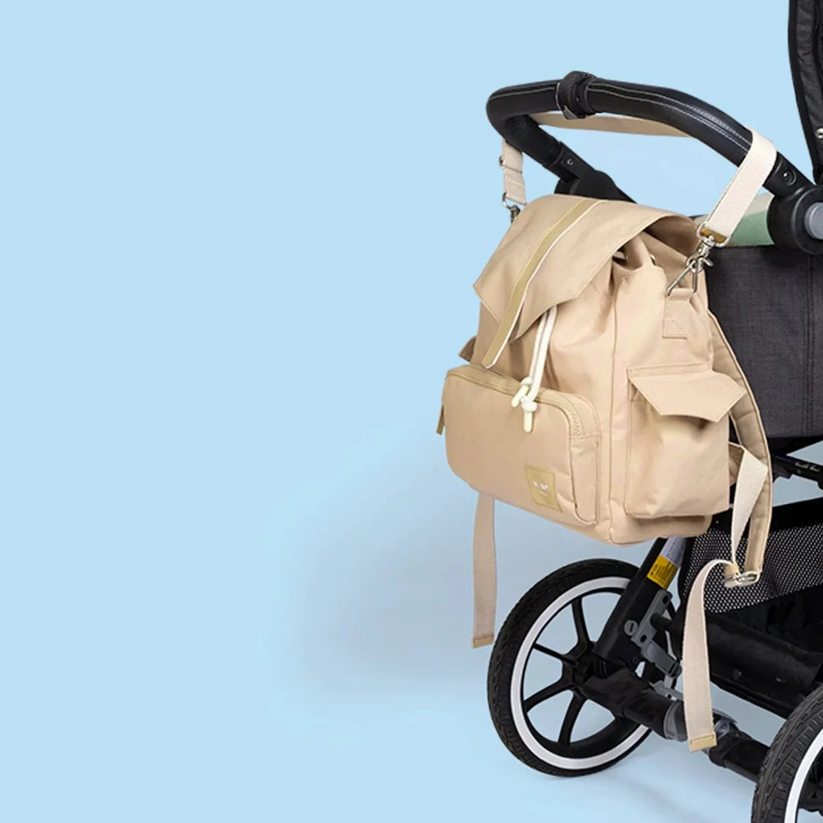 KAOS Ransel Changing Bag - Beige - Image 6