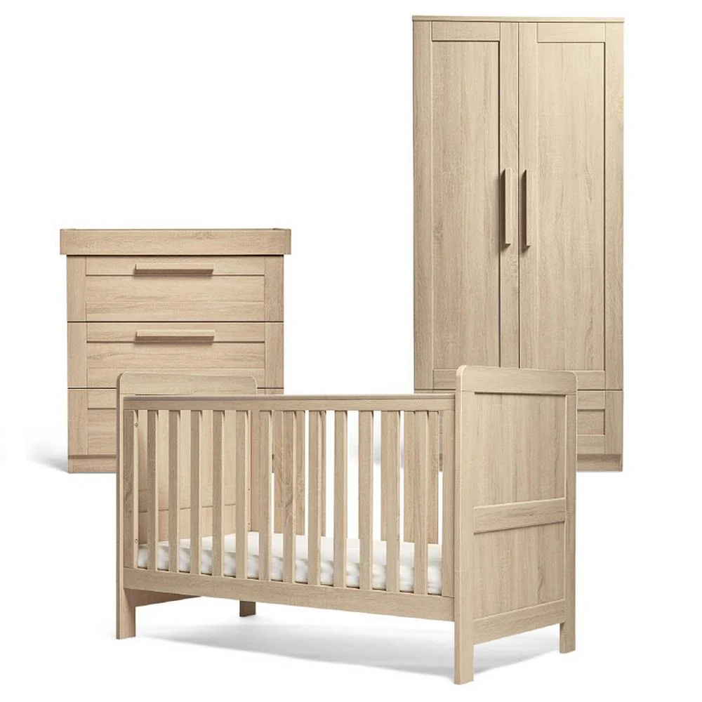 Mamas & Papas Atlas 4pc Furniture Set - Light Oak - Image 3