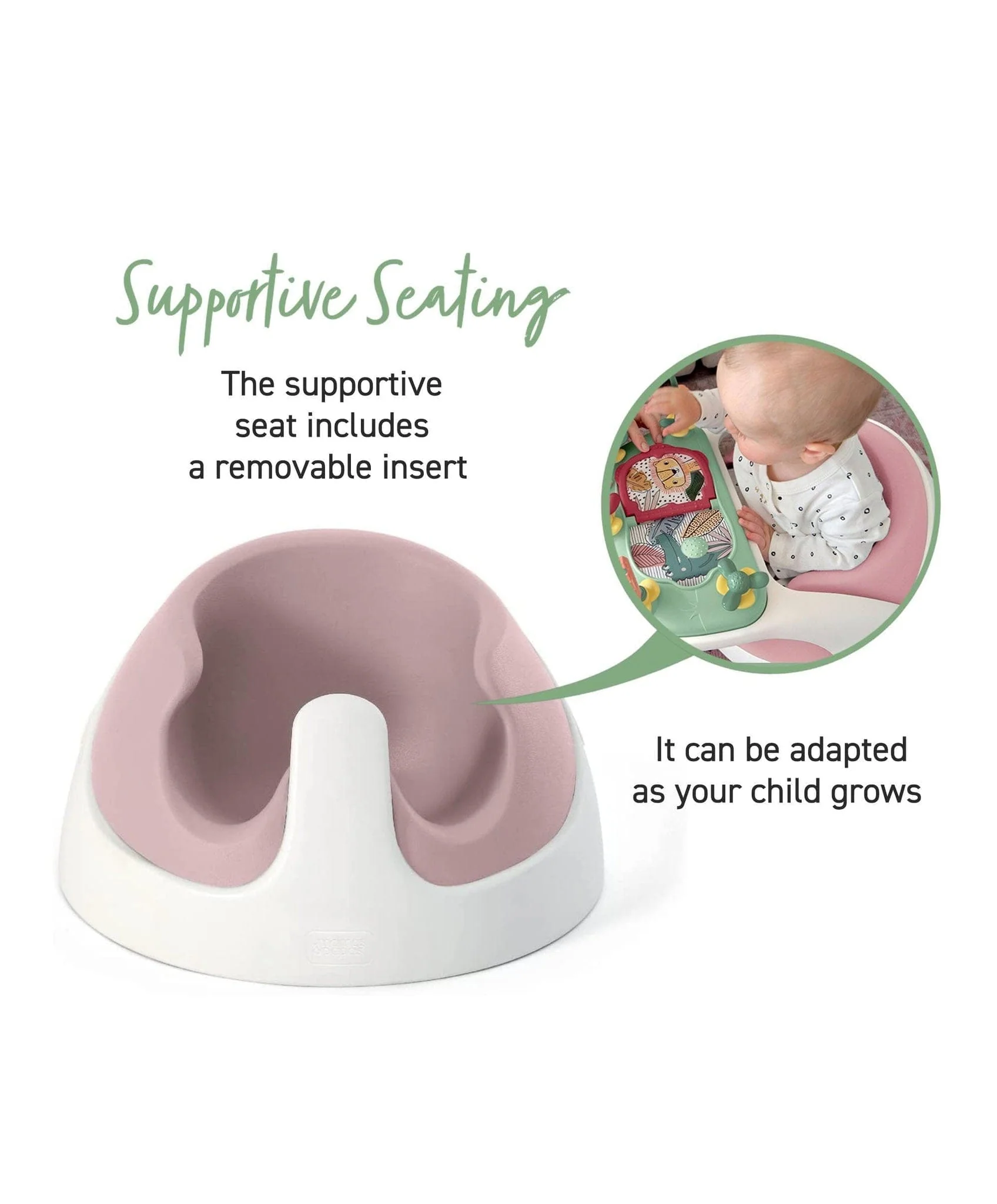 Mamas & Papas Baby Snug and Activity Tray - Blossom - Image 3